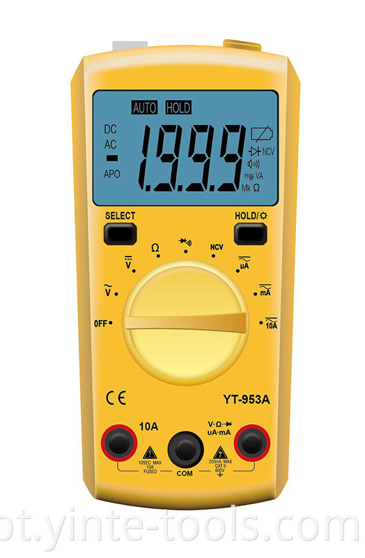 With Ncv Function And Flashlight Display Multimeter 2000 Counts Reading Digital Multimeter Jpg